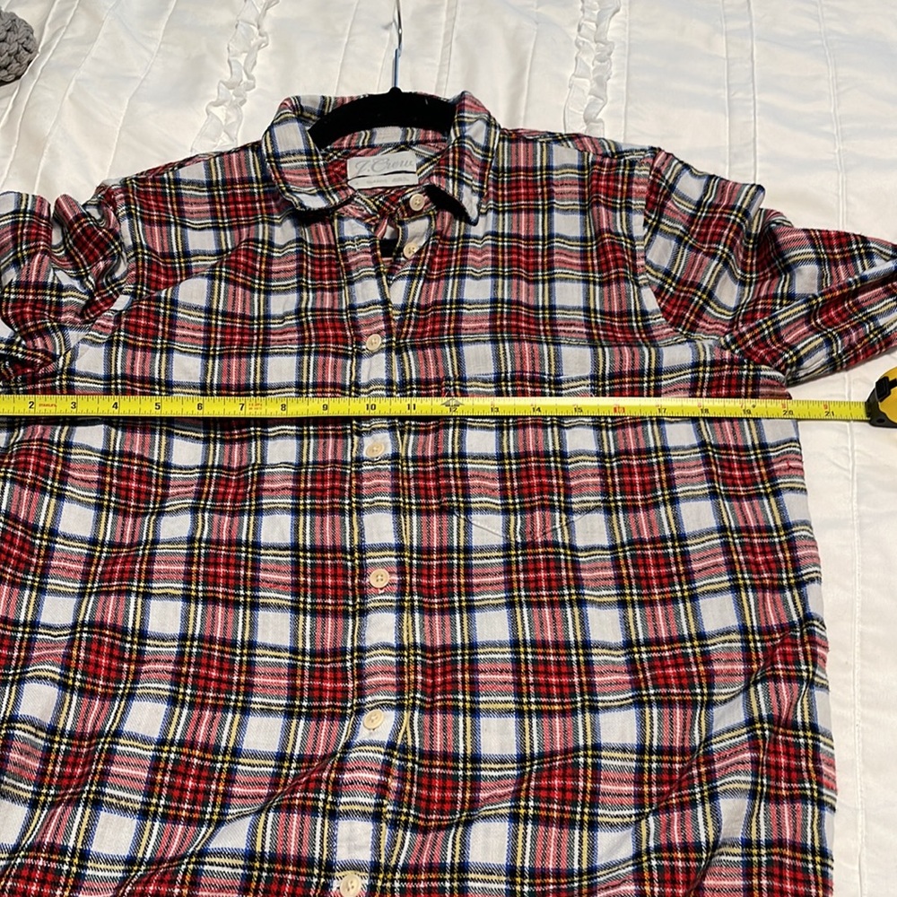 EUC J. Crew flannel shirt - size 4 (small) - Picture 5 of 8
